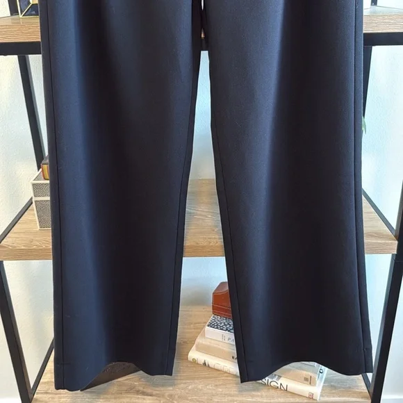 Abercrombie & Fitch Black High-Rise Wide Leg Career Trouser Dress Pants, 27/ 4 - Picture 3 of 9